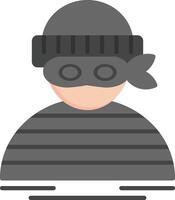 Thief Flat Multicolored Icon Design vector