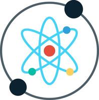 Proton Flat Multicolored Icon Design vector