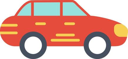 Car Flat Multicolored Icon Design vector