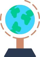 Geography Flat Multicolored Icon Design vector