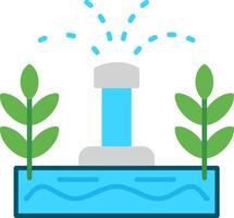 Sprinkler Flat Multicolored Icon Design vector