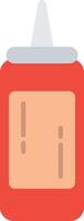 Sauce Flat Multicolored Icon Design vector