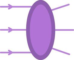 Refraction Flat Multicolored Icon Design vector