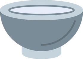 Bowl Flat Multicolored Icon Design vector