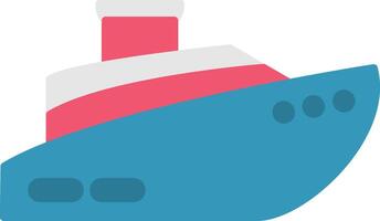 Ship Flat Multicolored Icon Design vector