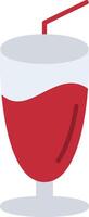 Milkshake Flat Multicolored Icon Design vector