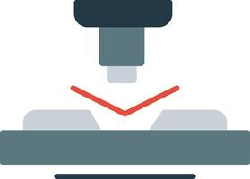 Press Flat Multicolored Icon Design vector