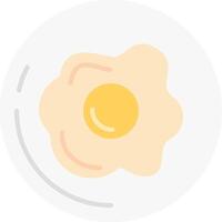 Breakfast Flat Multicolored Icon Design vector
