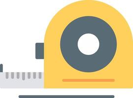 Measuring Tape Flat Multicolored Icon Design vector