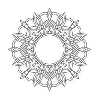 A World of Mandala Flower Patterns to Color vector