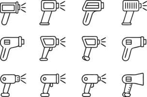 QR Code Reader and Scan Icons vector