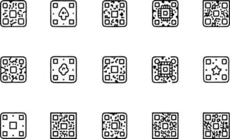 Scan Me Sign and QR Code Icons vector