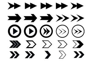 App Navigation Arrows - Minimal Set vector