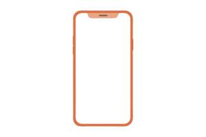 Minimalist Framed Mobile Phone Mockup Display with vector