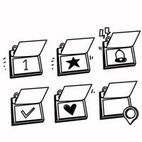 a set of icons for a calendar and other items vector