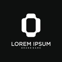 Initial letter O logo, abstract design vector