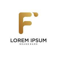 Initial letter F logo, abstract design vector