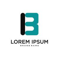 Initial letter B logo, abstract concept design. Premium vector