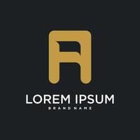 Initial letter A logo icon design vector