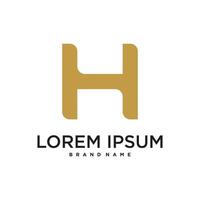 Initial letter H logo, abstract designs vector