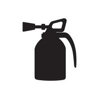 Fire safety extinguisher silhouette design on a white background vector