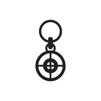 Abstract keychain silhouette illustration in format vector