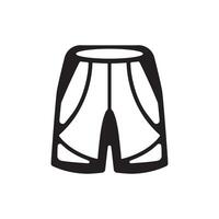 design of basketball shorts silhouette vector