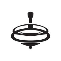 Whirligig icon in silhouette style vector