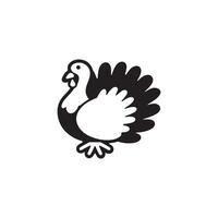design of turkey bird silhouette vector