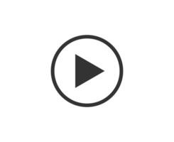 play button single icon vector