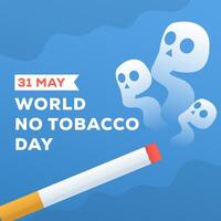 gradient illustration for world no tobacco day 31 may vector