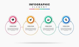 Circle Shape, Infographic Element Design Template can be used for process diagram, presentations, workflow layout, banner, flow chart vector