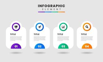 Abstract Infographic Element Design icon template can be used for process diagram, presentations, workflow layout, flow chart, infographic. vector