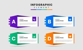 Label Infographic Element Design icon template can be used for process diagram, presentations, workflow layout, banner, flow chart. vector