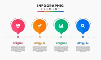 Timeline Infographic Element Design icon template. Can be used for process diagram, presentations, workflow layout, banner, infographic. vector