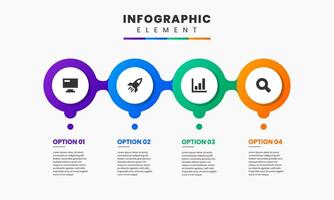 Timeline Infographic Element Design icon template can be used for presentations, workflow layout, banner, flow chart, infographic. vector