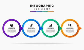 Circle Shape, Infographic Element Design Template can be used for process diagram, presentations, workflow layout, banner, flow chart, info graph. vector