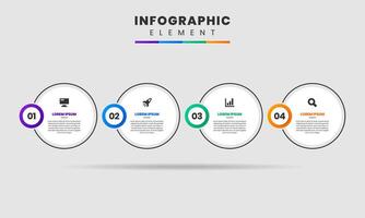 Circle Label Infographic Element Design icon template, can be used for process diagram, presentations, workflow layout, flow chart, infographic vector