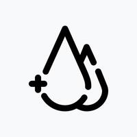 Blood Icon. Medical Icon. with Dotted Line Style. Perfect for Website Mobile app Presentation and any other projects. vector