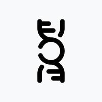 DNA Icon. Medical Icon. with Dotted Line Style. Perfect for Website Mobile app Presentation and any other projects. vector