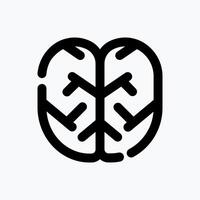 Brain Icon. Medical Icon. with Dotted Line Style. Perfect for Website Mobile app Presentation and any other project vector