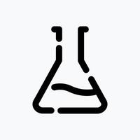 Flask Icon. Medical Icon. with Dotted Line Style. Perfect for Website Mobile app Presentation and any other projects. vector