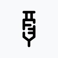 Vaccine Icon. Medical Icon. with Dotted Line Style. Perfect for Website Mobile app Presentation and any other projects. vector