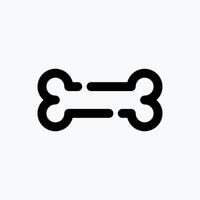 Bone Icon. Medical Icon. with Dotted Line Style. Perfect for Website Mobile app Presentation and any other projects. vector