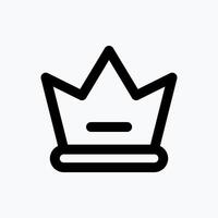 Crown Icon. Single Icon. with Line Style. Perfect for Website Mobile app Presentation and any other projects. vector