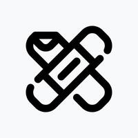 Plaster Icon. Medical Icon. with Dotted Line Style. Perfect for Website Mobile app Presentation and any other projects. vector