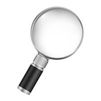 Small magnifying glass on a white background vector