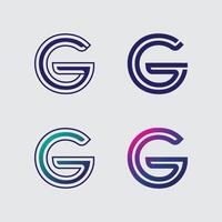 G font logo design and G icon stock image graphic icon identity vector