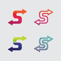 S logo design and S letter icon stock image graphic icon identity vector