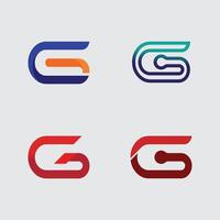 G logo design and G icon set image graphic icon identity vector